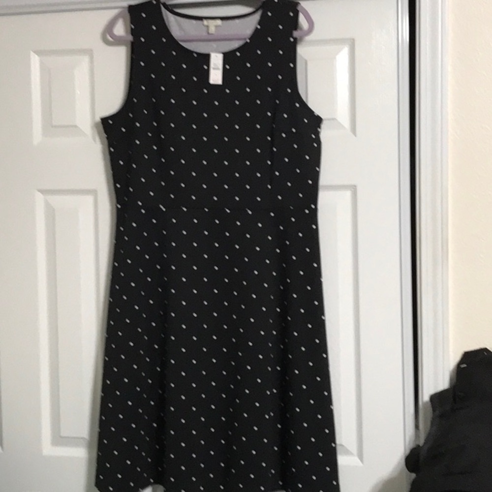 Black/white polka dots dress - Picture 2 of 5